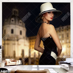 Tranh cô gái xinh đẹp SP6495