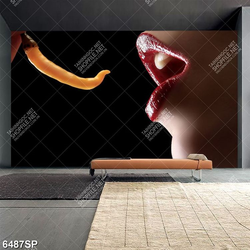 Tranh đôi môi đỏ SP6487