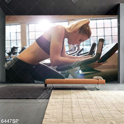 Tranh cô gái tập luyện thể thao SP6447