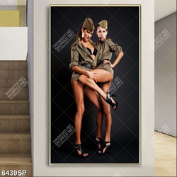 Tranh hai người mẫu sexy SP6439