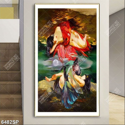 Tranh vẽ cô gái khỏa thân nghệ thuật SP6482