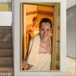 Tranh cô gái trong phòng xông hơi SP6385