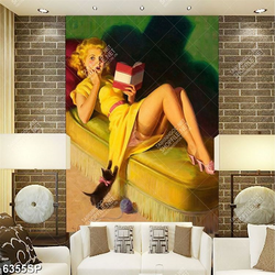 Tranh sơn dầu thiếu nữ xinh đẹp SP6355