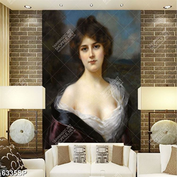 Tranh thiếu nữ xinh đẹp in file gốc