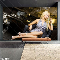 Tranh người đẹp tóc vàng SP6328