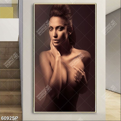Tranh người mẫu khỏa thân nghệ thuật SP6092