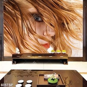 Tranh cô gái tóc vàng SP6057