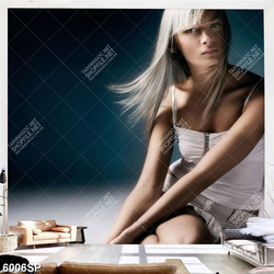 Tranh người đẹp tóc bạch kim SP6006