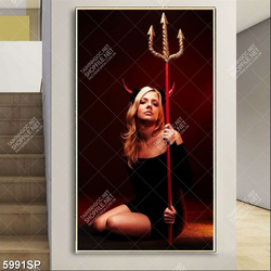 Tranh cô gái xinh đẹp SP5991