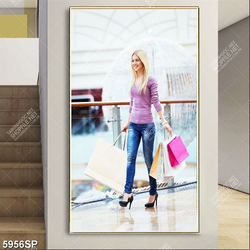 Tranh cô gái tóc vàng SP5956