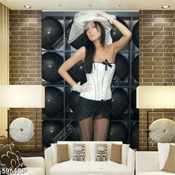 Tranh cô gái xinh đẹp SP5954