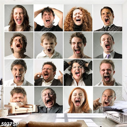 Tranh muôn kiểu biểu cảm trên gương mặt