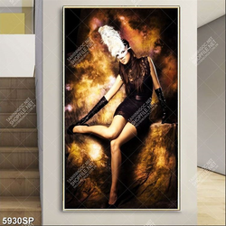 Tranh người đẹp đeo mặt nạ SP5930