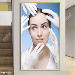 Tranh gương mặt cô gái trẻ SP5926