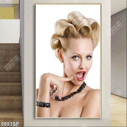 Tranh người đẹp tóc vàng SP5893