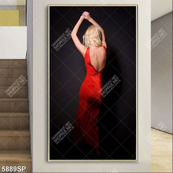 Tranh người đẹp khoe lưng trần SP5889