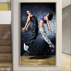 Tranh nhảy cặp đôi nhảy hiphop