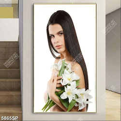 Tranh cô gái xinh đẹp SP5865
