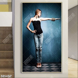 Tranh cô gái xinh đẹp SP5854