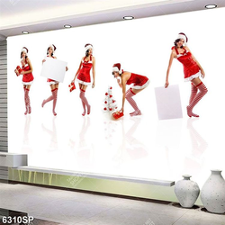 Tranh người mẫu noel SP6310