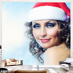 Tranh người đẹp có đôi mắt xanh lam