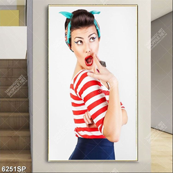 Tranh cô gái tươi trẻ SP6251