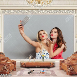 Tranh hai cô gái xinh đẹp SP6215