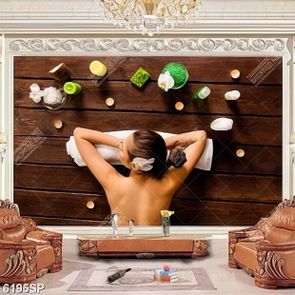 Tranh cô gái nằm thư giãn SP6195