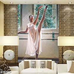 Tranh sơn dầu diễn viên múa xinh đẹp