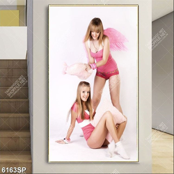 Tranh hai cô gái trẻ SP6163