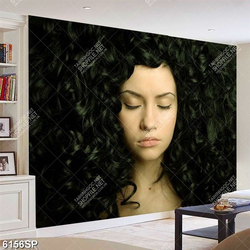 Tranh cô gái tóc xoăn SP6156