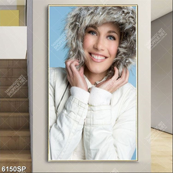 Tranh cô gái cười tươi SP6150