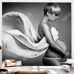 Tranh mẹ bầu nghệ thuật