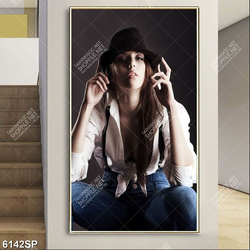 Tranh cô gái xinh đẹp SP6142