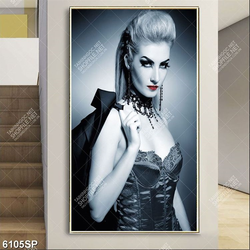 Tranh nghệ thuật người mẫu gợi cảm treo spa