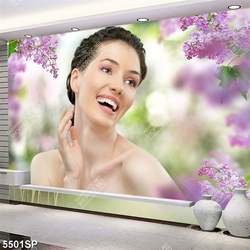 Tranh cô gái cười rạng rỡ mã số SP5501