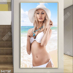 Tranh người đẹp bên bãi biển