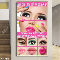 Tranh thun xăm môi mày thẩm mỹ file gốc