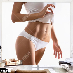 Tranh người đẹp khoe thân hình săn chắc