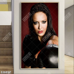 Tranh nữ boxing