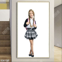 Tranh cô bé có hai bím tóc