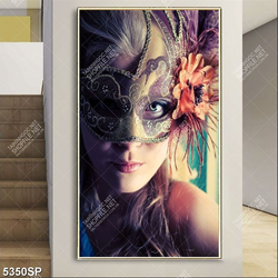 Tranh người đẹp đeo mặt nạ bí ẩn