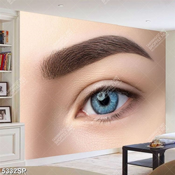 Tranh đôi mắt màu xanh biển