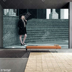 Tranh người đẹp cầm ô SP5780