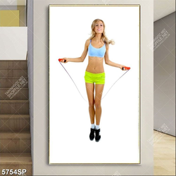 Tranh cô gái nhảy dây