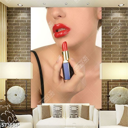 Tranh người đẹp tô son đỏ