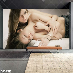 Tranh hai cô nàng khỏa thân nghệ thuật SP5654