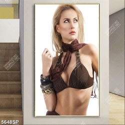 Tranh SP5648 người đẹp tóc vàng