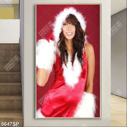 Tranh người đẹp noel SP5647