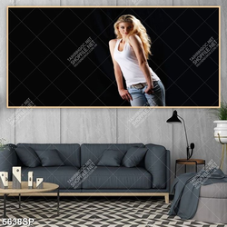 Tranh cô gái tóc vàng xinh đẹp SP5638
